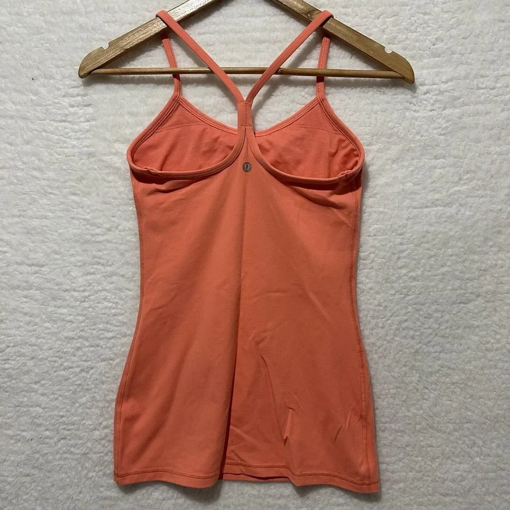 Lululemon Power‎ Y Tank *Luon Coral Women's Size 4